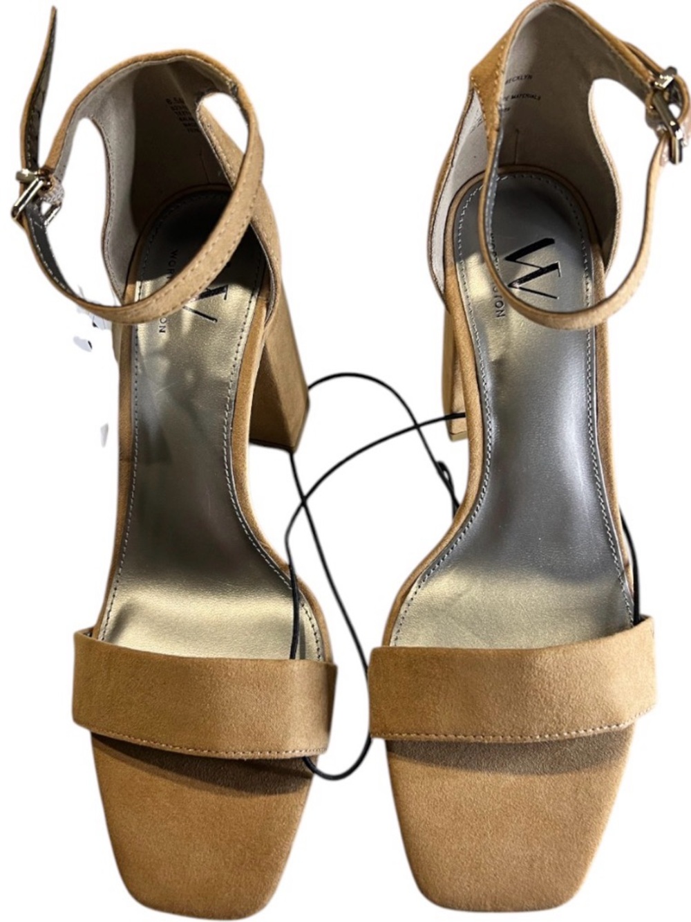 Worthington Tan Suede Block Heels – NWT 8.5 with Ankle Strap